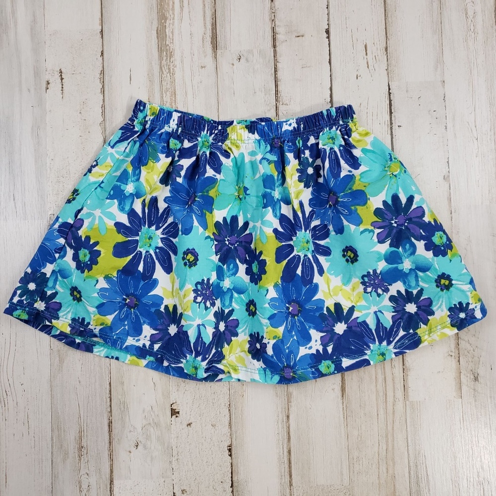 5/$25 Koala Kids Girls Skirt 2T Blue Green Floral AY1